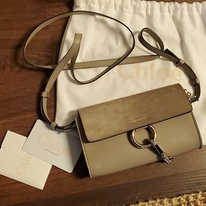 Chloe Mini Tan Leather/Suede Bag